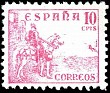 Spain 1937 Cid & Isabel 10 CTS Rojo Edifil 818